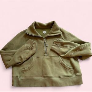 Lululemon Olive Green Half-Zip Pullover